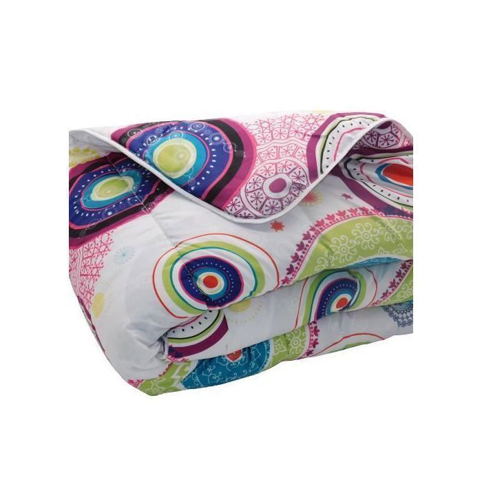 Edredón de peso medio con diseño estampado - Individual 140x200 - Entre temporadas - MORTREUX