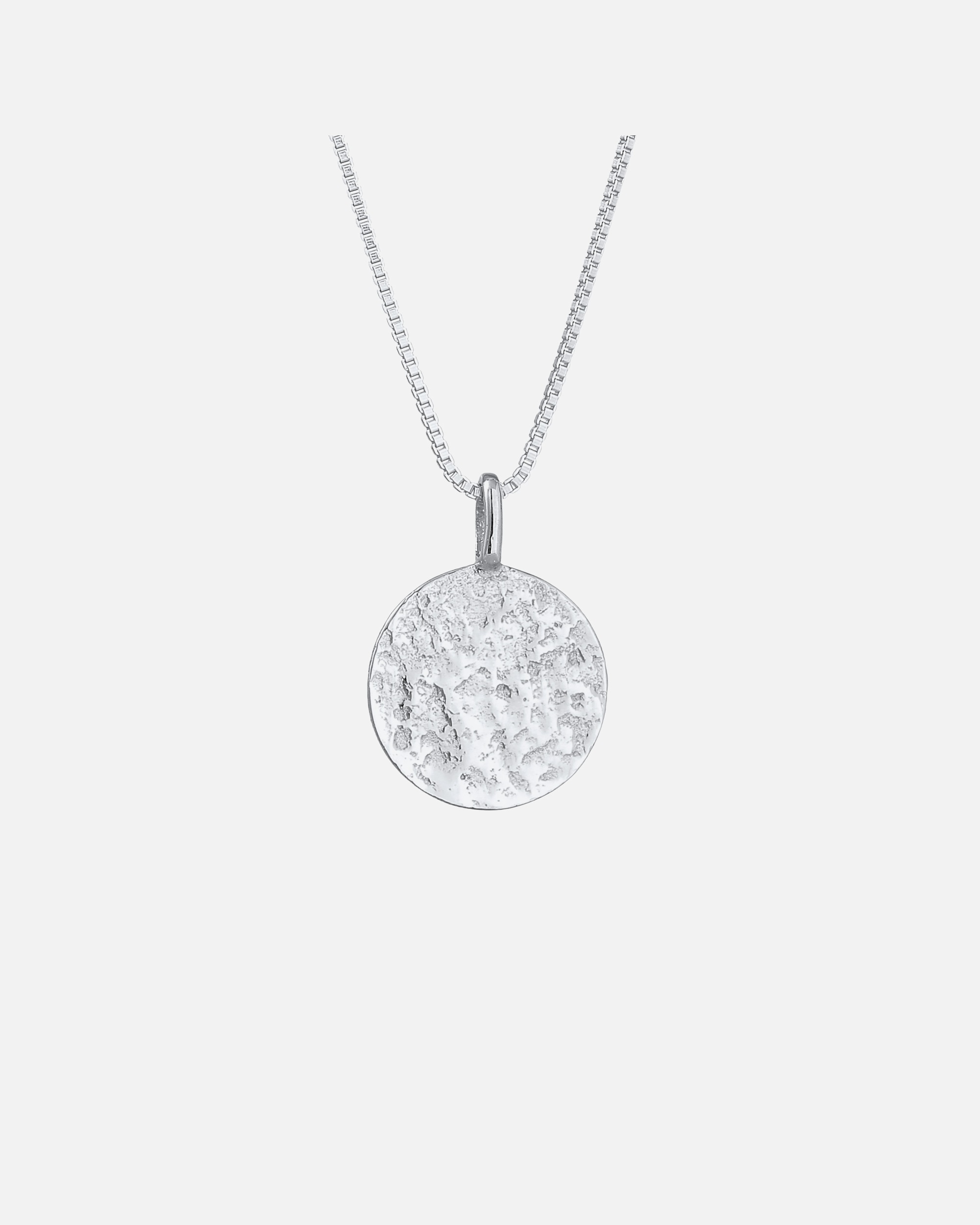 KUZZOI Pendentif pour homme de base martelé en argent 925 Sterling