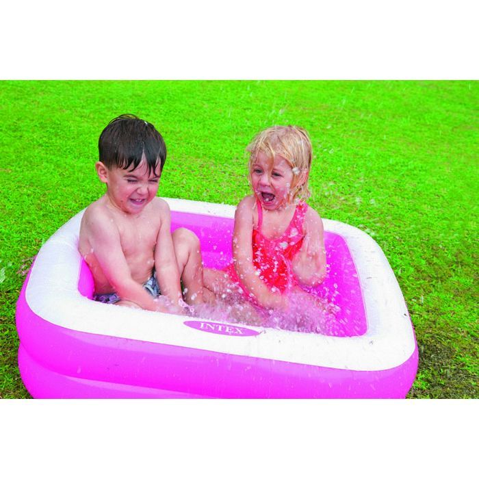 Aufblasbarer Pool – EMINZA – Koh Tao – Rosa – Kinder – Rund – 85 x 85 x 23 cm – PVC