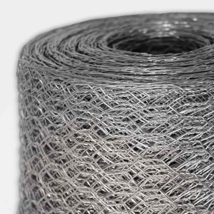 Triple Twist Wire Mesh, Galvanized, Hexagonal Mesh, 25 mm Mesh Size, 50 cm x 25 m