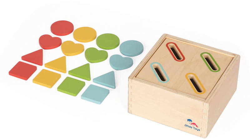 Brinquedo educativo 2Kids para classificar formas e cores