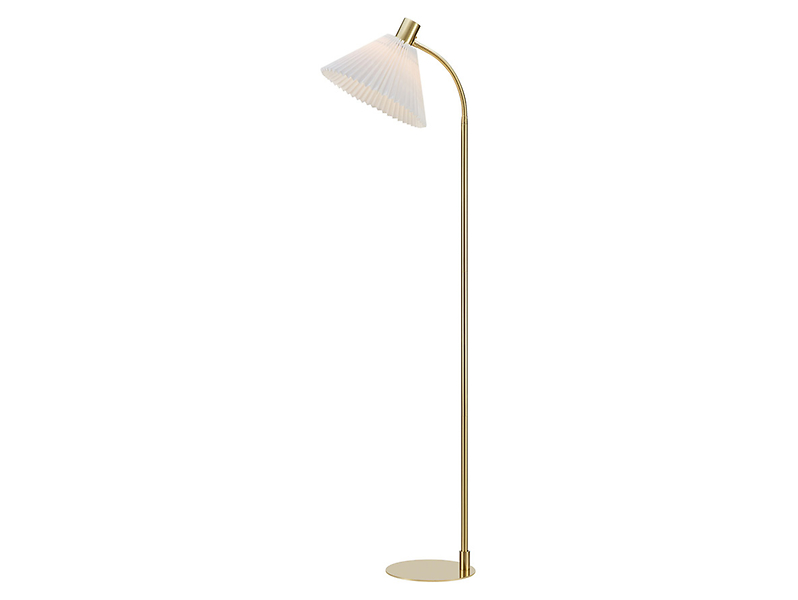 Lampa podłogowa Mira metalowa złota
