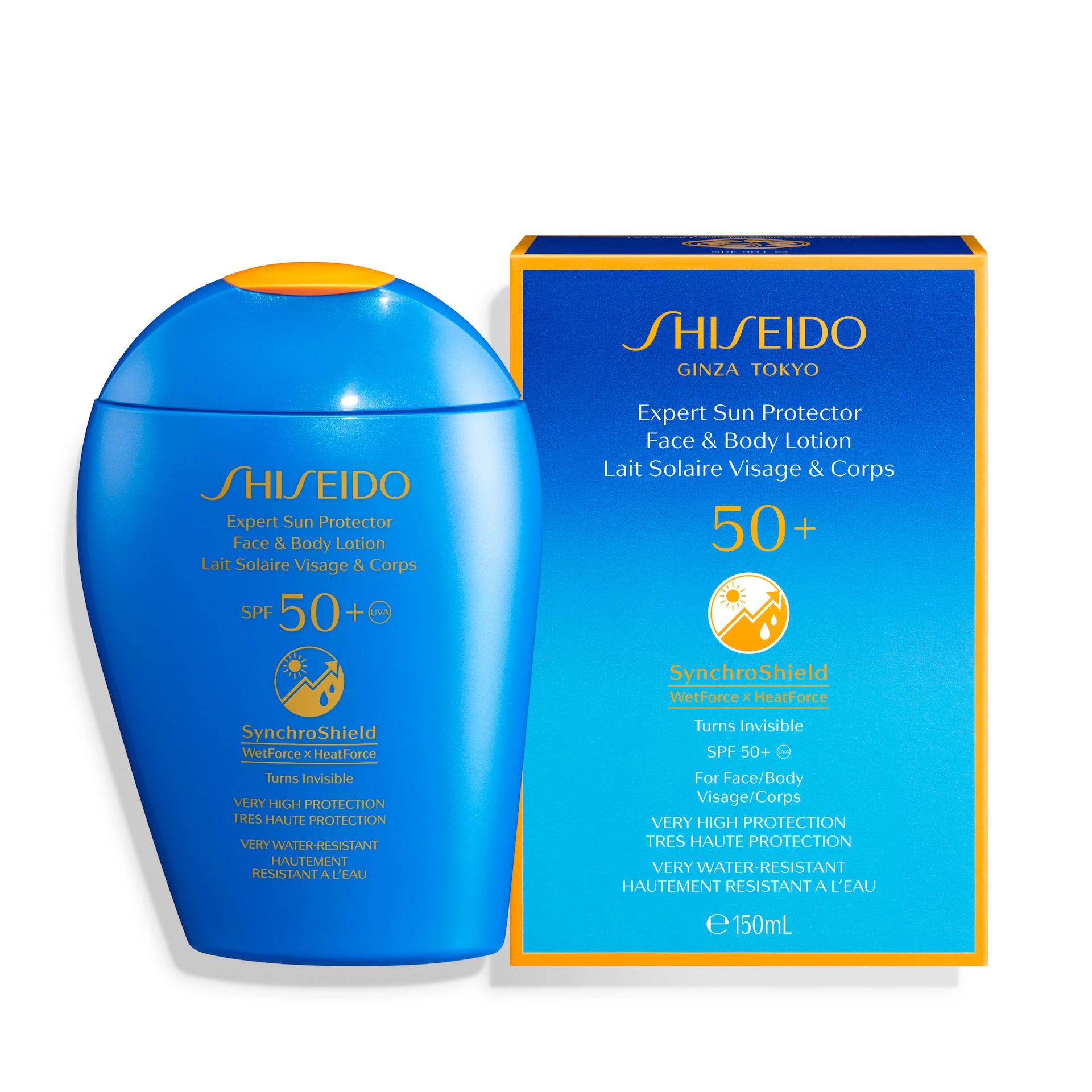 Shiseido Expert Sun Protector arc- és testápoló SPF50+ 150 ml