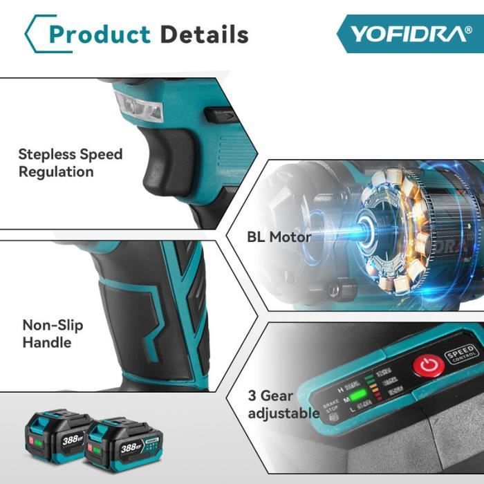 Impact wrench - YOFIDRA - Yofidra - 1/2