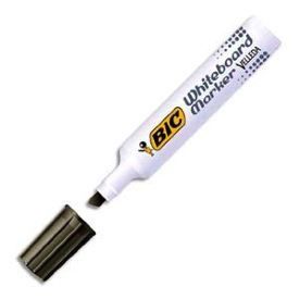 Rotuladores borrables - BIC - Velleda 1791 - Punta biselada - Tinta cetónica negra - Paquete de 12