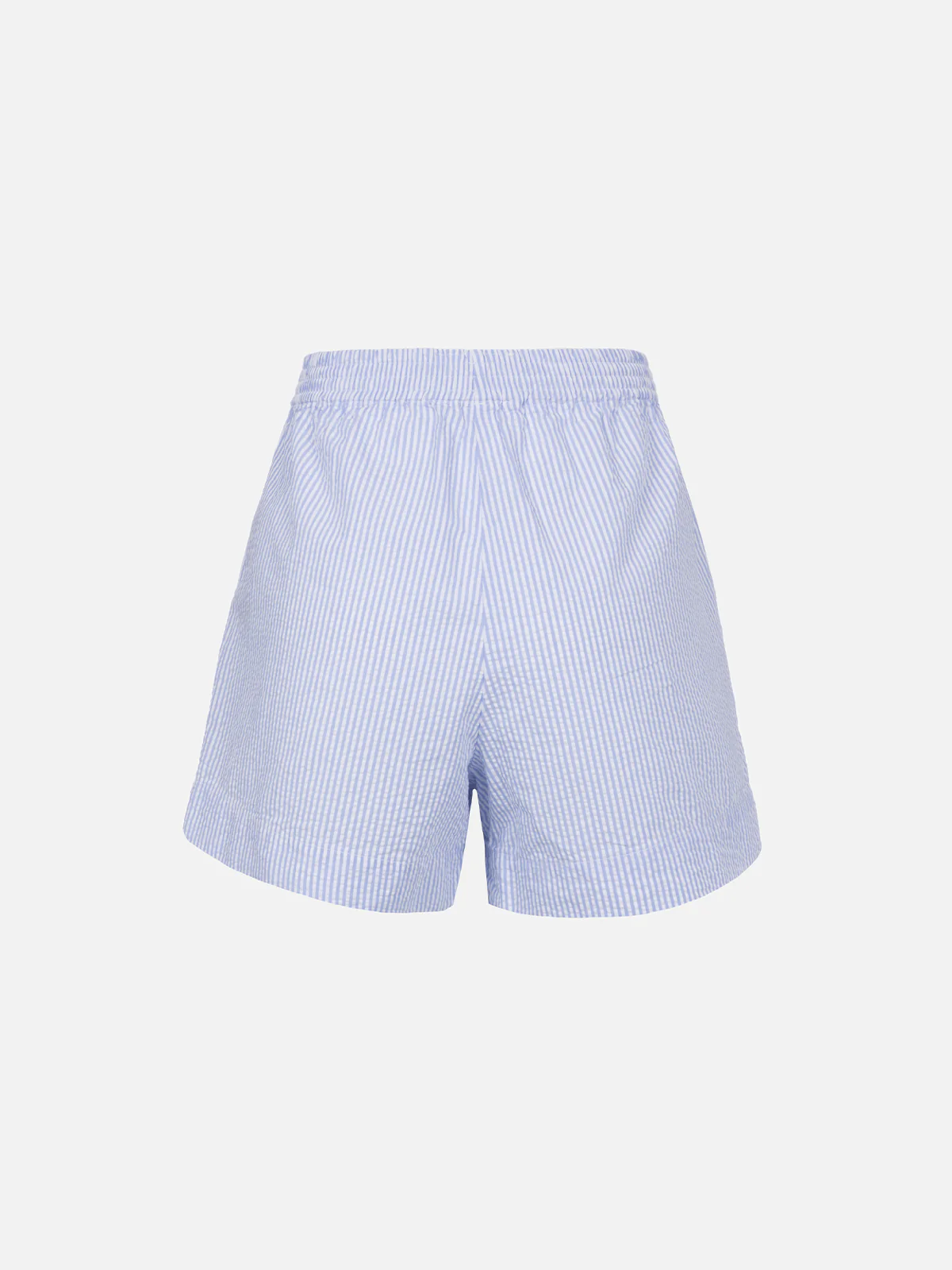 Meave gestreepte seersucker pull-up damesshorts