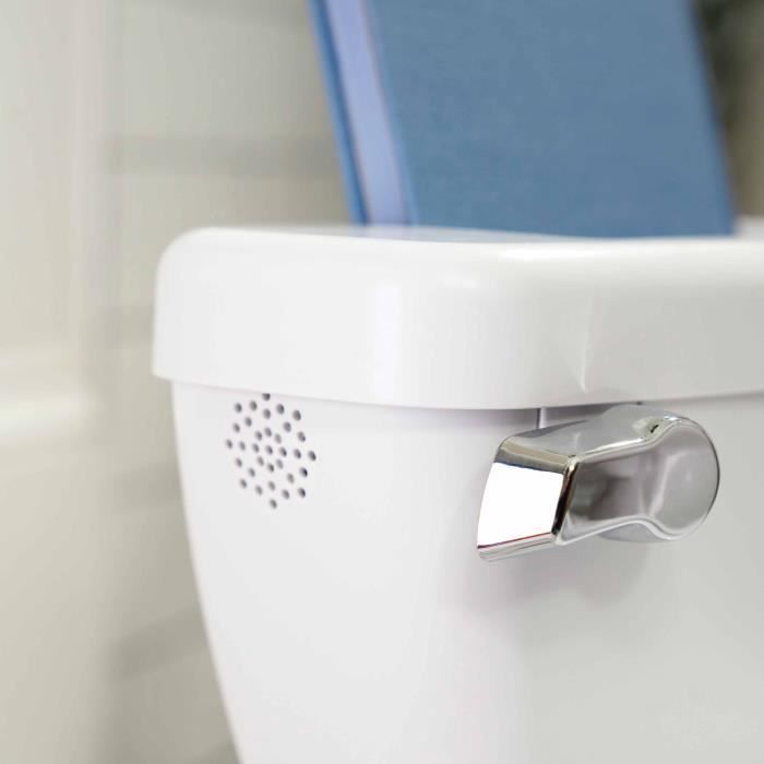 Ingenuity Mini WC per bambini con riduttore per sedile incluso, scarico musicale e vano porta salviettine integrato, bianco