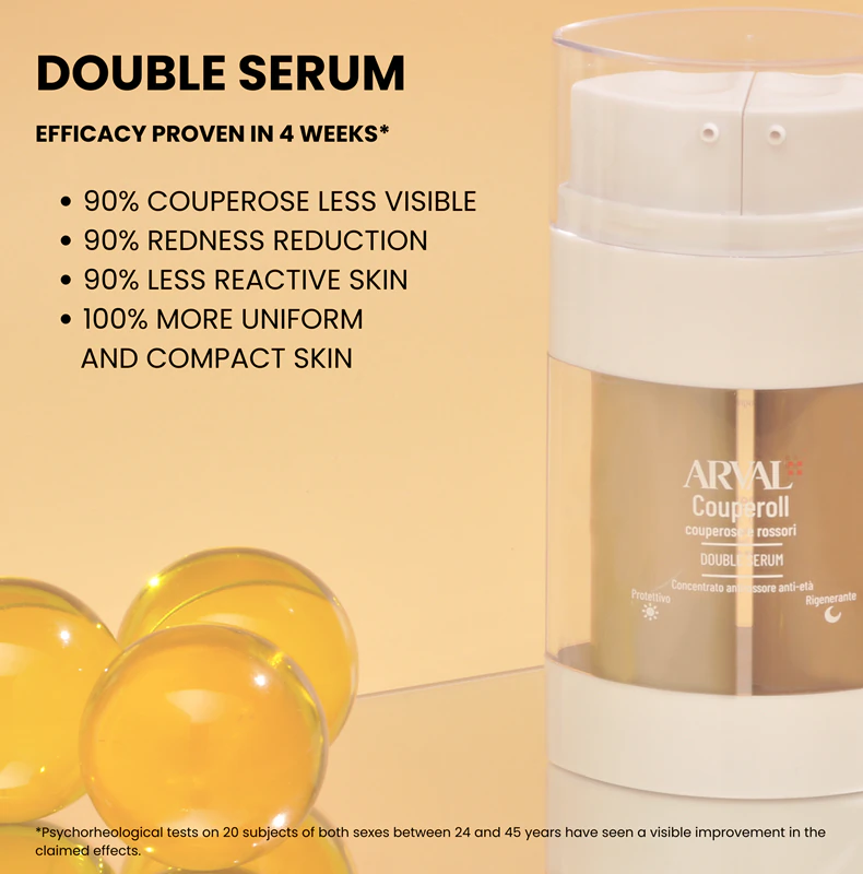 Arval Couperoll Double Serum, sérum bifásico para dia e noite.