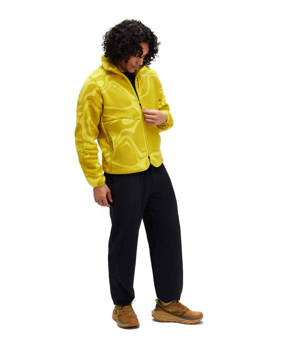 HOKA Ridgetop Full-Zip Fleece Print Outdoor Topo