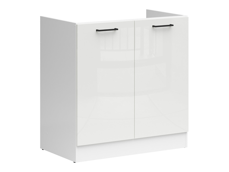 Szafka kuchenna pod zlewozmywak Junona Line 80 cm kredowy połysk