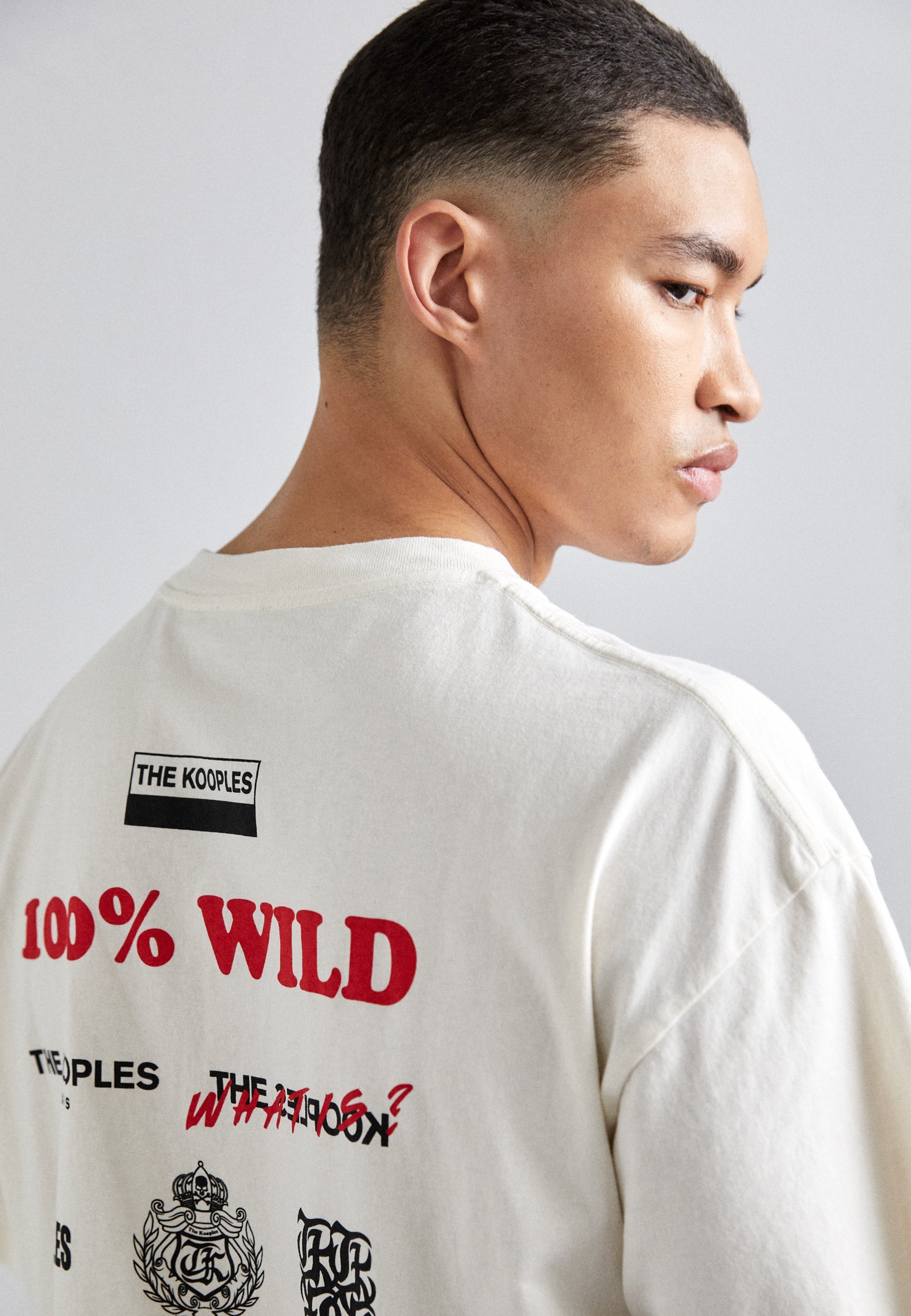 The Kooples Print T-shirt - ecru