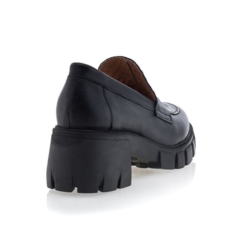 Mocassini/scarpe da barca neri da donna