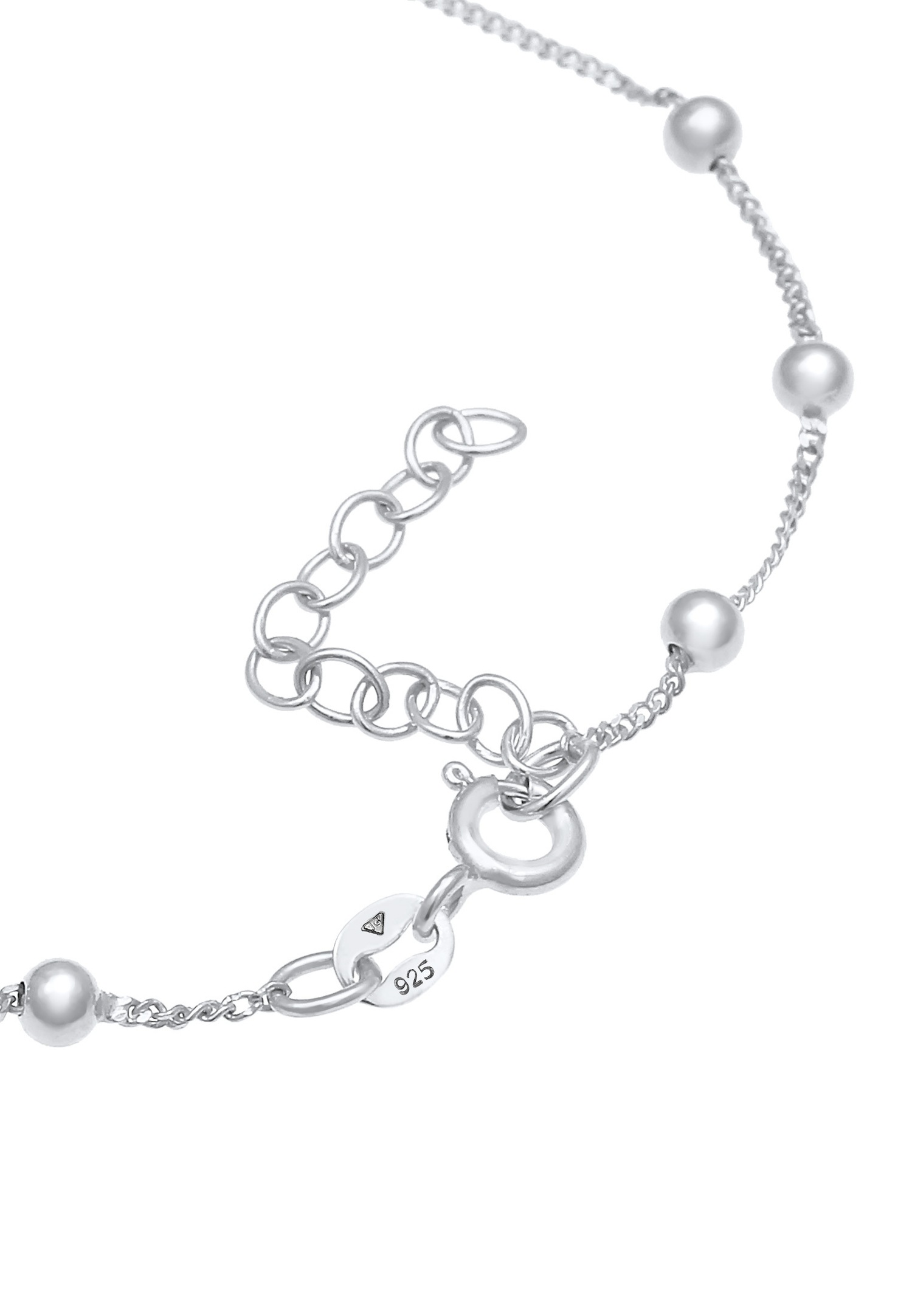 Elli Balles de trottoir pour dames Tendance de base ajustable en argent sterling 925 plaqué or