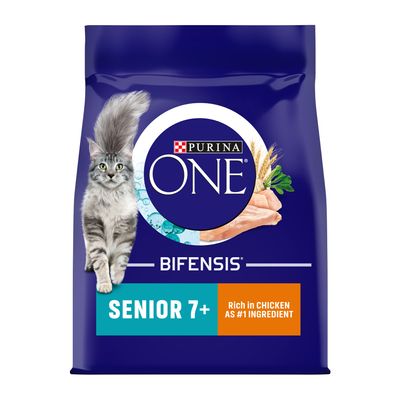 PURINA ONE Senior 7+ Huhn & Vollkorn Trockenfutter für Katzen