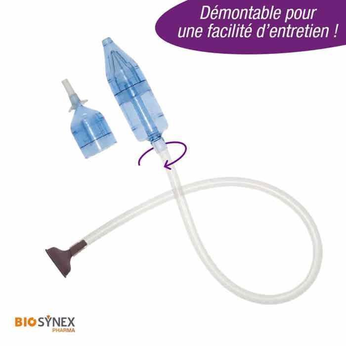 Biosynex Baby Neusaspirator (1 apparaat + 2 herbruikbare opzetstukjes)