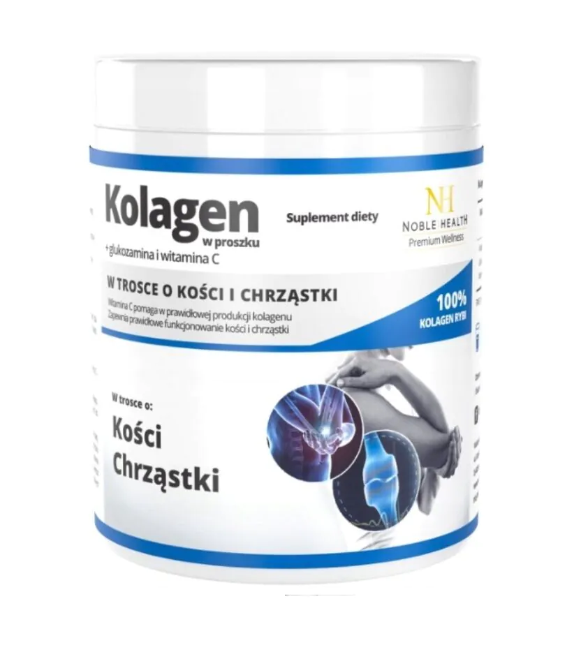 Noble Health Kolagen + Glukozamina I Witamina C w Proszku 100 g