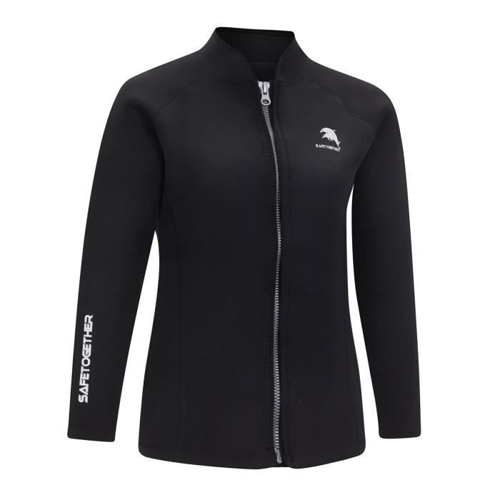 Women's 2mm Neoprene Wetsuit - Water Sports, Diving, Swimming, Surfing - Black