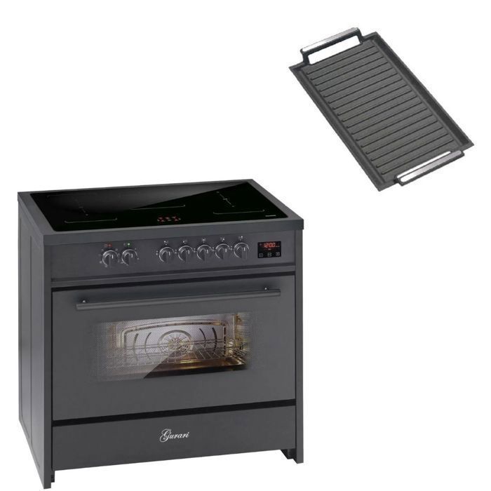 Placa de inducción - GURARI - E 913 BL - 90 cm - 121 L - 5 zonas de inducción con función booster