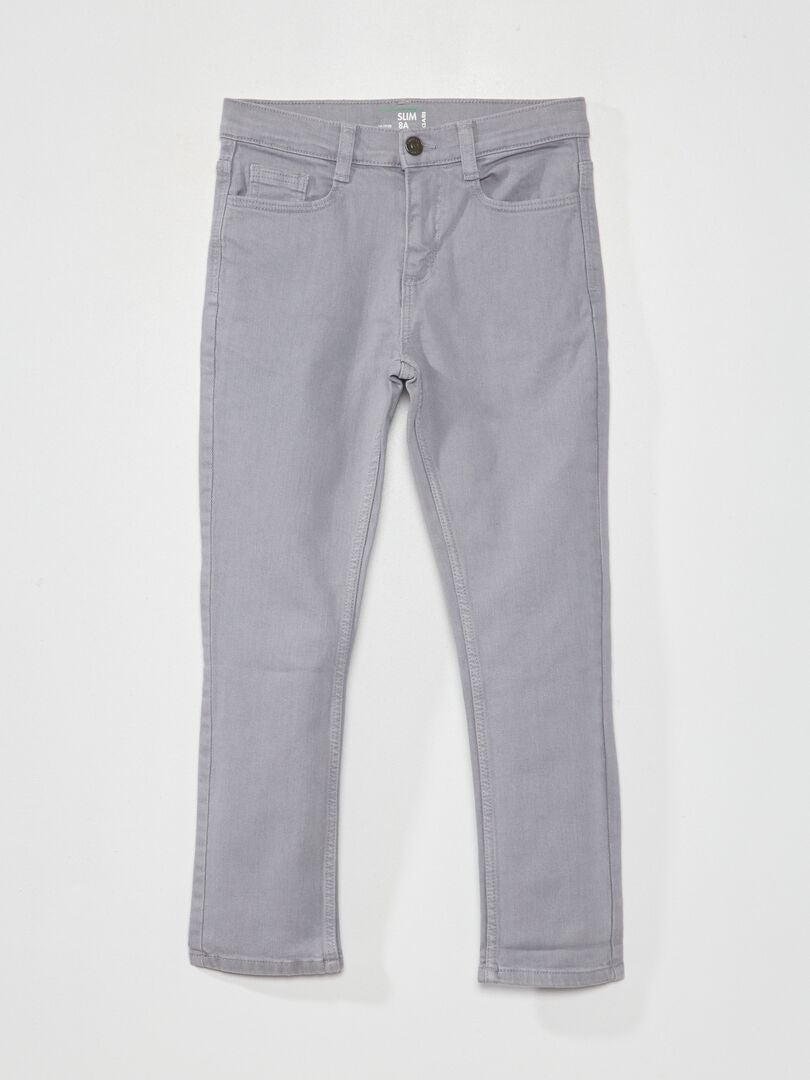 Pantalones vaqueros ajustados de 5 bolsillos - AZUL