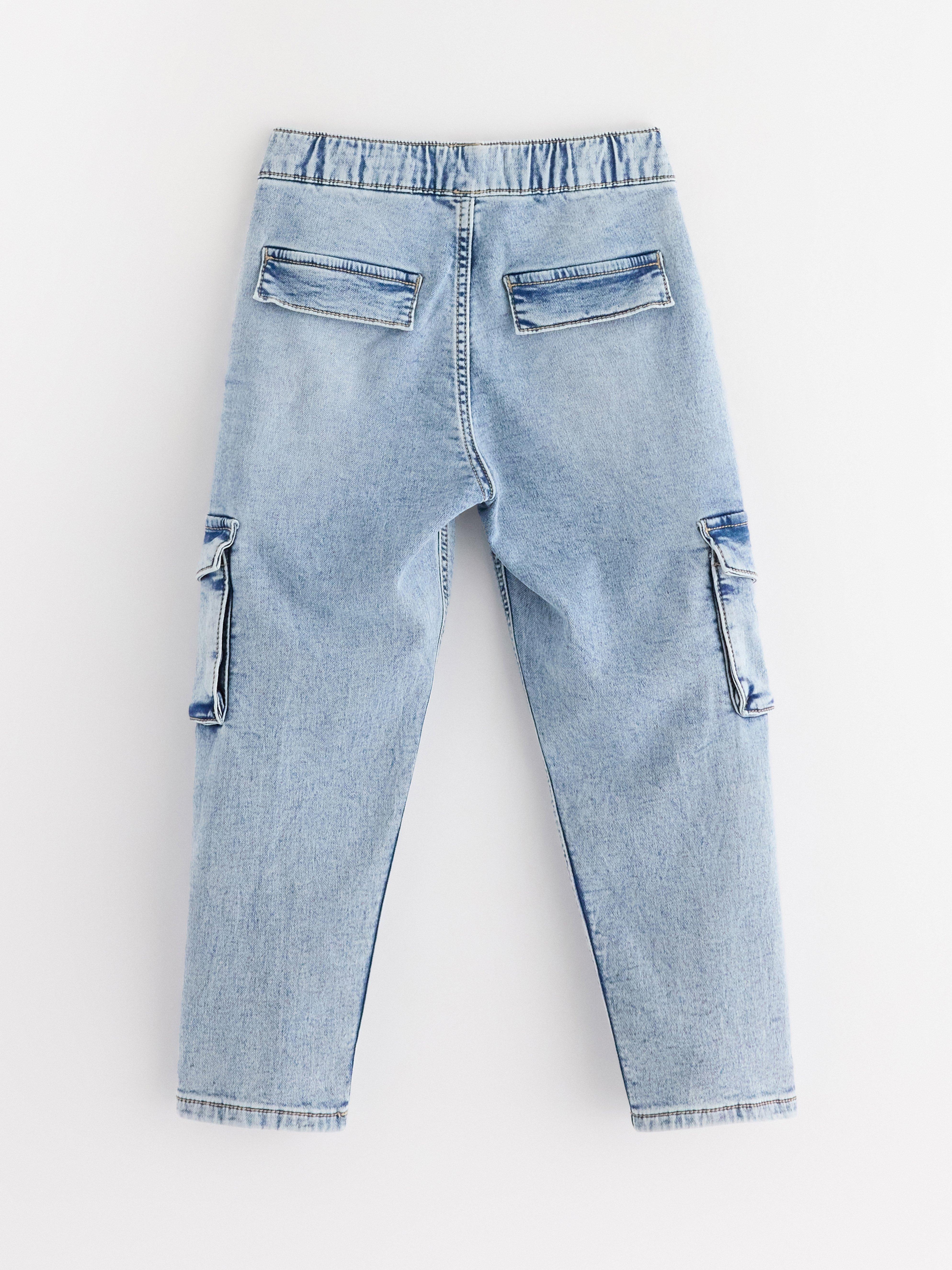 Calça jeans de perna larga WILMER em denim Denim