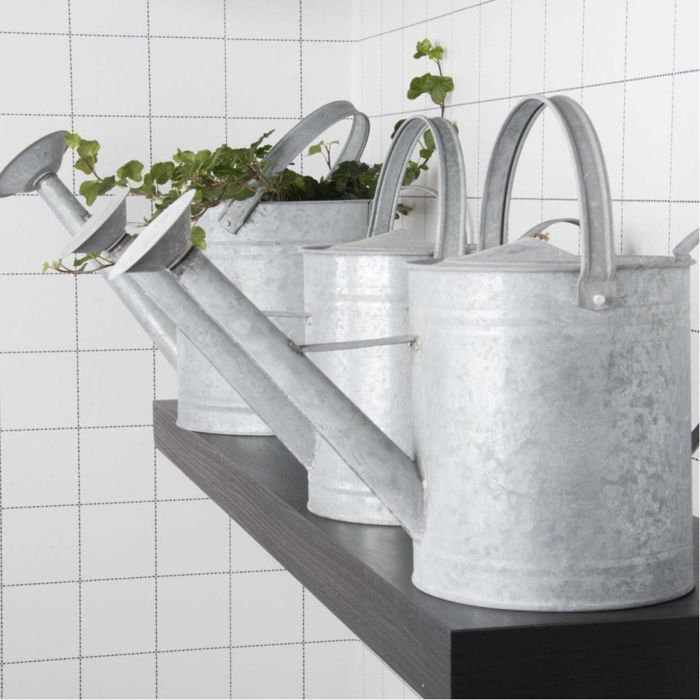 Regadera de zinc - ESSCHERT DESIGN - 3,5 L - Gris - Acero galvanizado - Manual