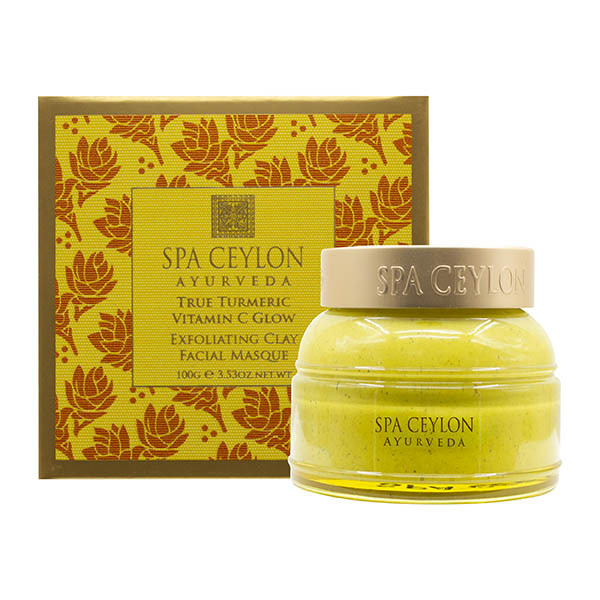 SPA CEYLON Maschera viso esfoliante all'argilla con curcuma e vitamina C 100g