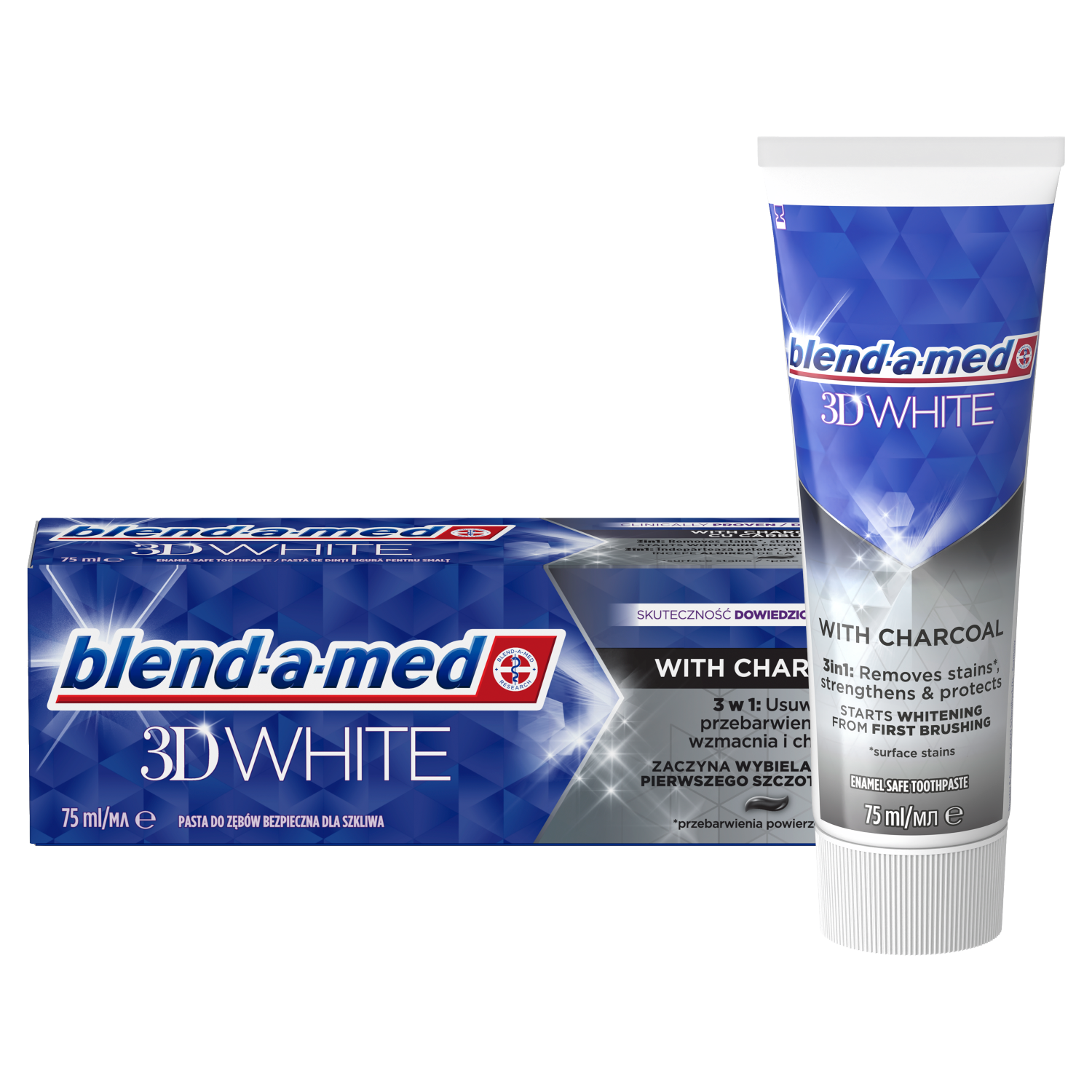Blend-A-Med 3D бела са угљем