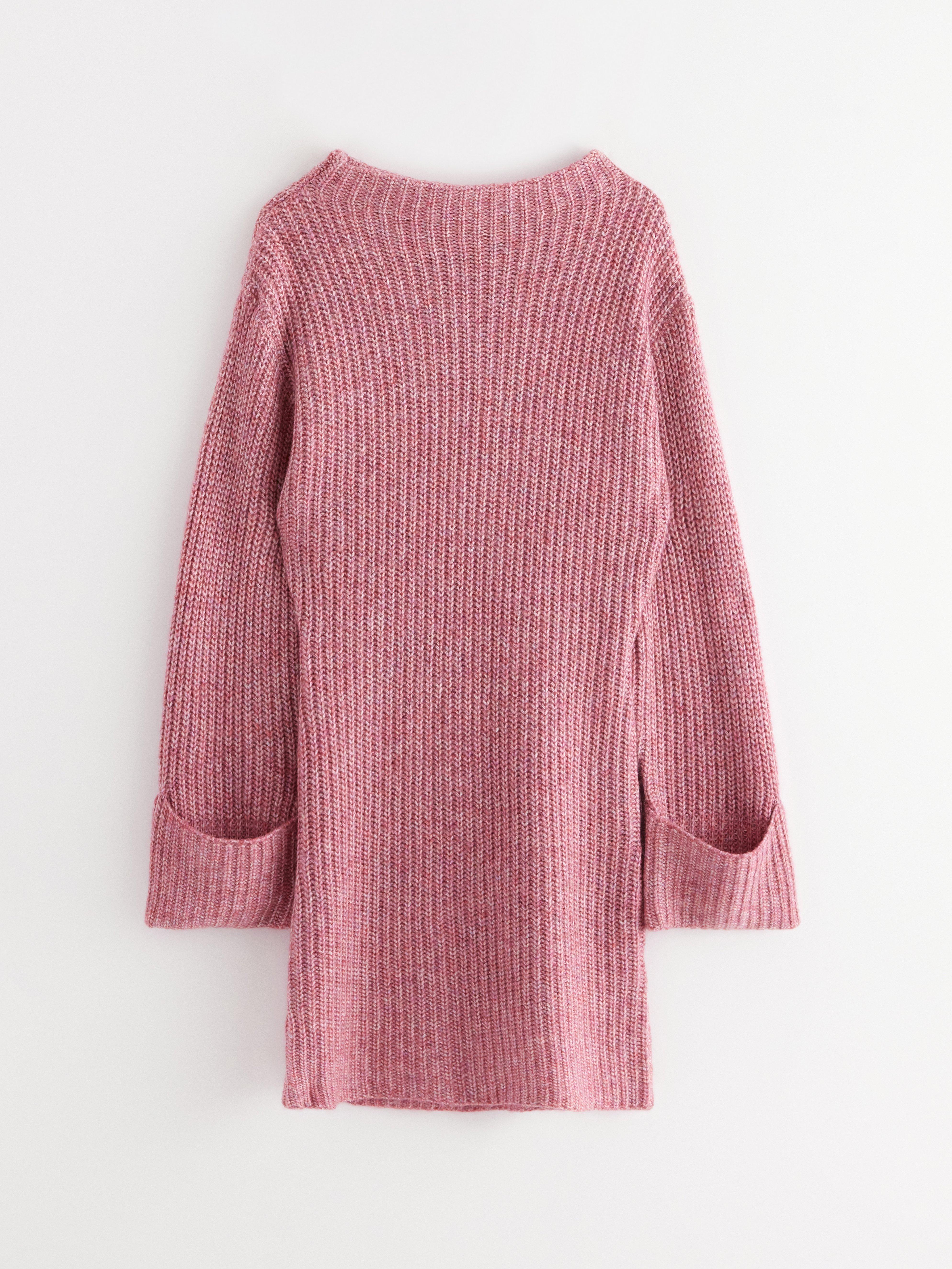 Minivestido de punto rosa