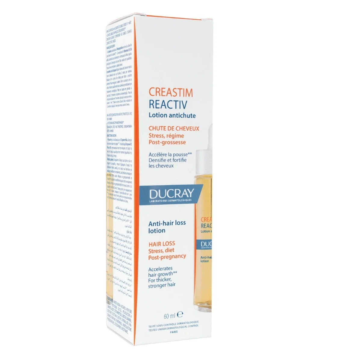 DUCRAY Ducray Creastim Reactiv gezichtslotion tegen haaruitval 60 ml Stress, diëten, na de zwangerschap