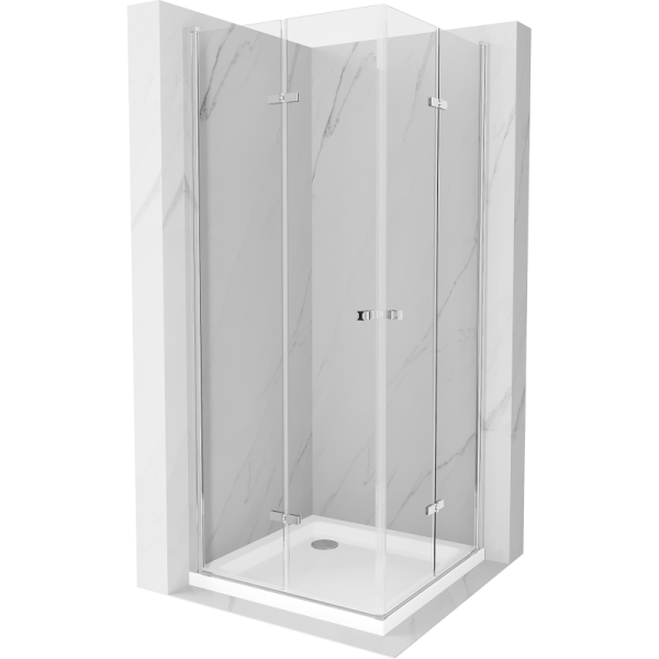 Kabina prysznicowa z brodzikiem Mexen Duo 70x70 transparent