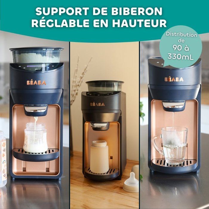 Préparateur de biberons - BEABA - MILKEO Plus V2 - Bleu nuit