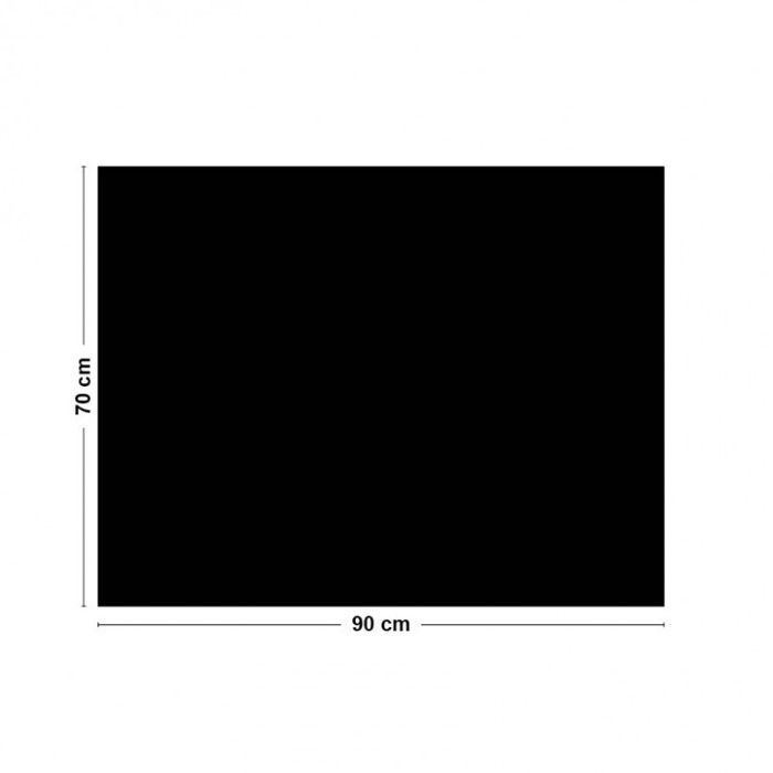 Aluminum cooker hood splashback - essential black - 70x90 cm - 99 Déco