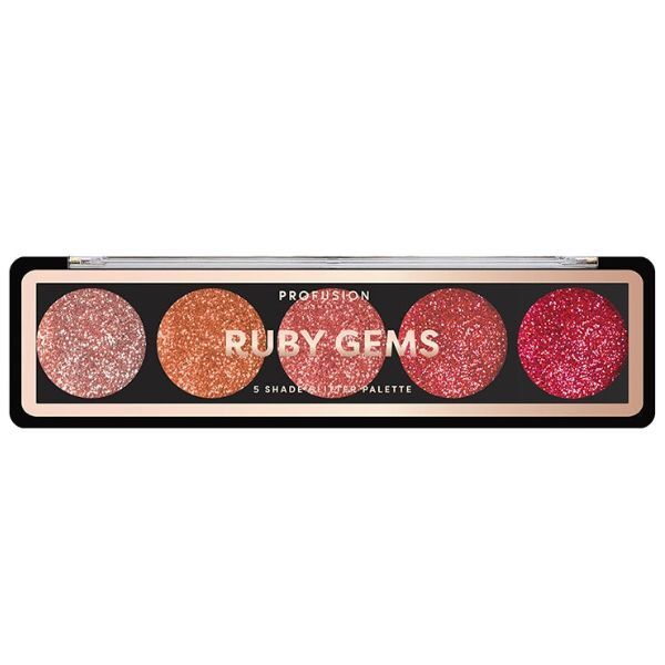 Profusion Cosmetics Glitter Gems Palete cu sclipici Ruby