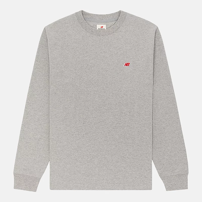 Męska koszulka z długim rękawem MADE in USA Core - ATHLETIC GRAY