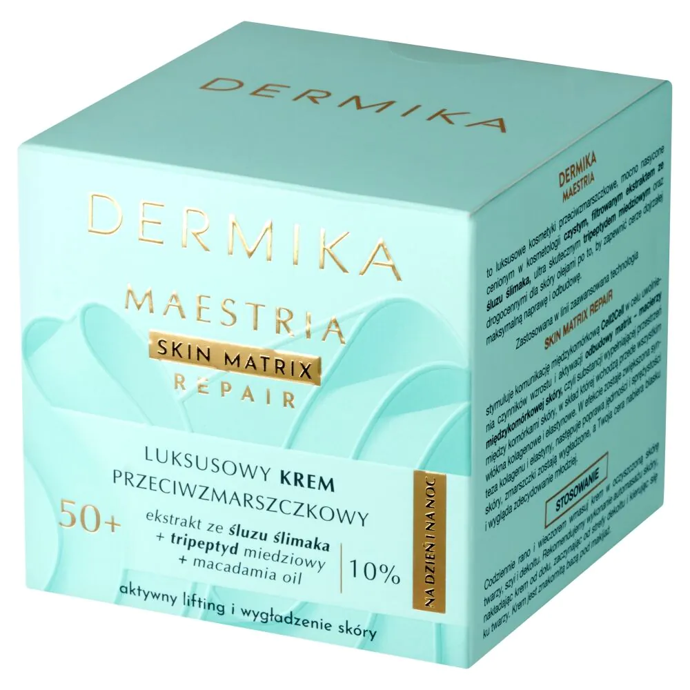 Dermika Maestria Luksusowy krem przeciwzmarszczkowy 50+ na dzień i na noc 50ml