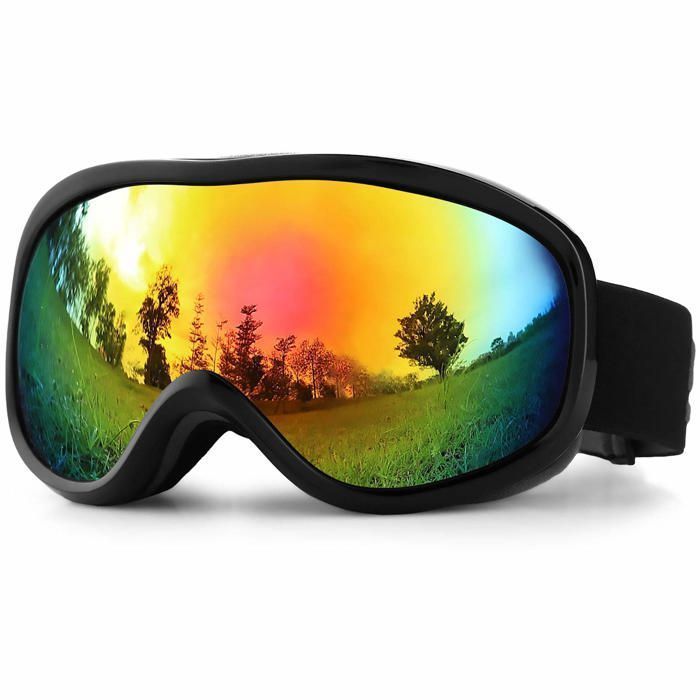 Ski Goggles - Anti-Fog Double Lens Goggles for Men, Women, and Children for Skiing, Snowboarding, and Snowmobiling, UV400 Windproof Protection