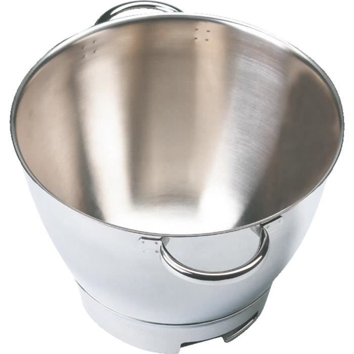 Tigela de aço inoxidável com alças - KENWOOD - Chef Premier KMC570 - Capacidade de 4,6L - Cinza