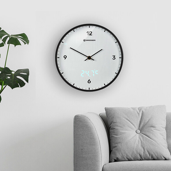 MyTime LEDsec väggklocka, vit