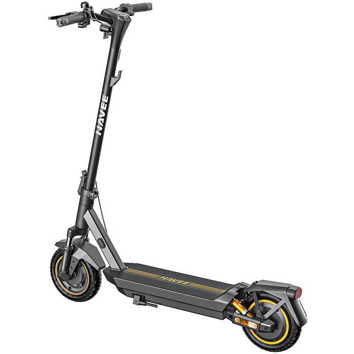 NAVEE GT3 Max Electric Scooter, 75 km Range, 1000W Motor, Max 25 km/h, BMS, TCS Anti-Slip System, Foldable - Black