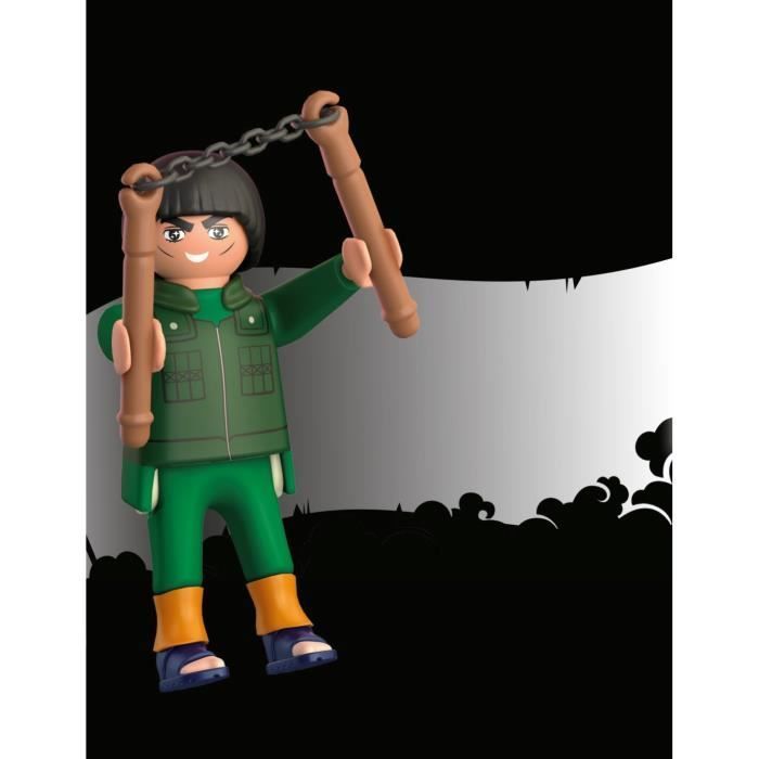PLAYMOBIL - Naruto Shippuden - Might Guy - Figura com Nun-Chaku - 8 peças