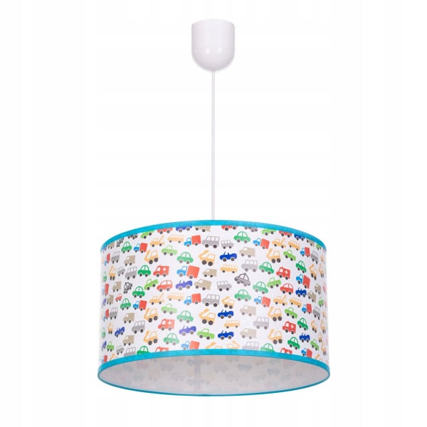 Lampa wisząca sufitowa żyrandol abażur auta