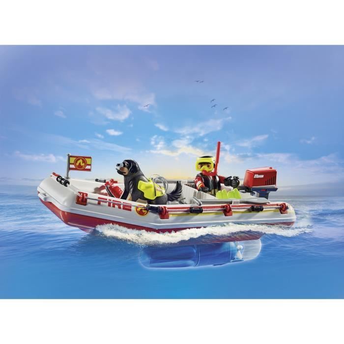 PLAYMOBIL 71464 Fireboat and Jet Ski - Action Heroes - Firefighters - Ages 4+