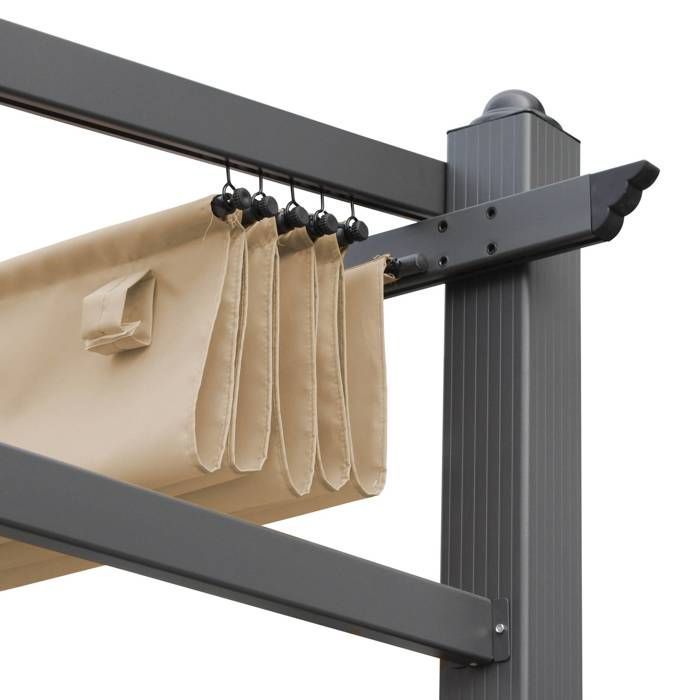 Cobertura bege para gazebo Murum de 3x4m - cobertura de pérgola de substituição.