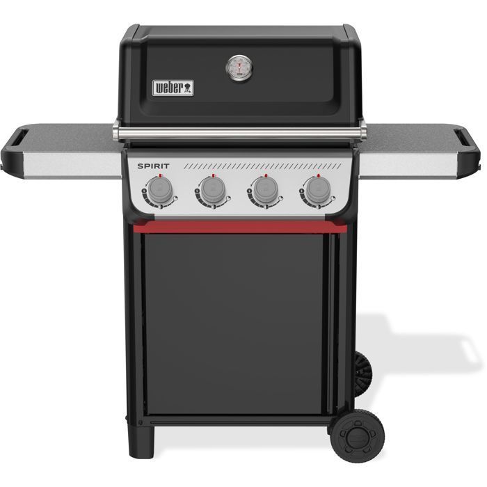 Barbecue a gas Weber Spirit E-410 - Termometro analogico - Alluminio pressofuso - Ripiani laterali - Nero