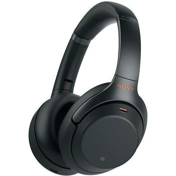 Auriculares inalámbricos con cancelación de ruido SONY WH-1000XM3 - Negros (2018) - Reacondicionados - Excelente estado