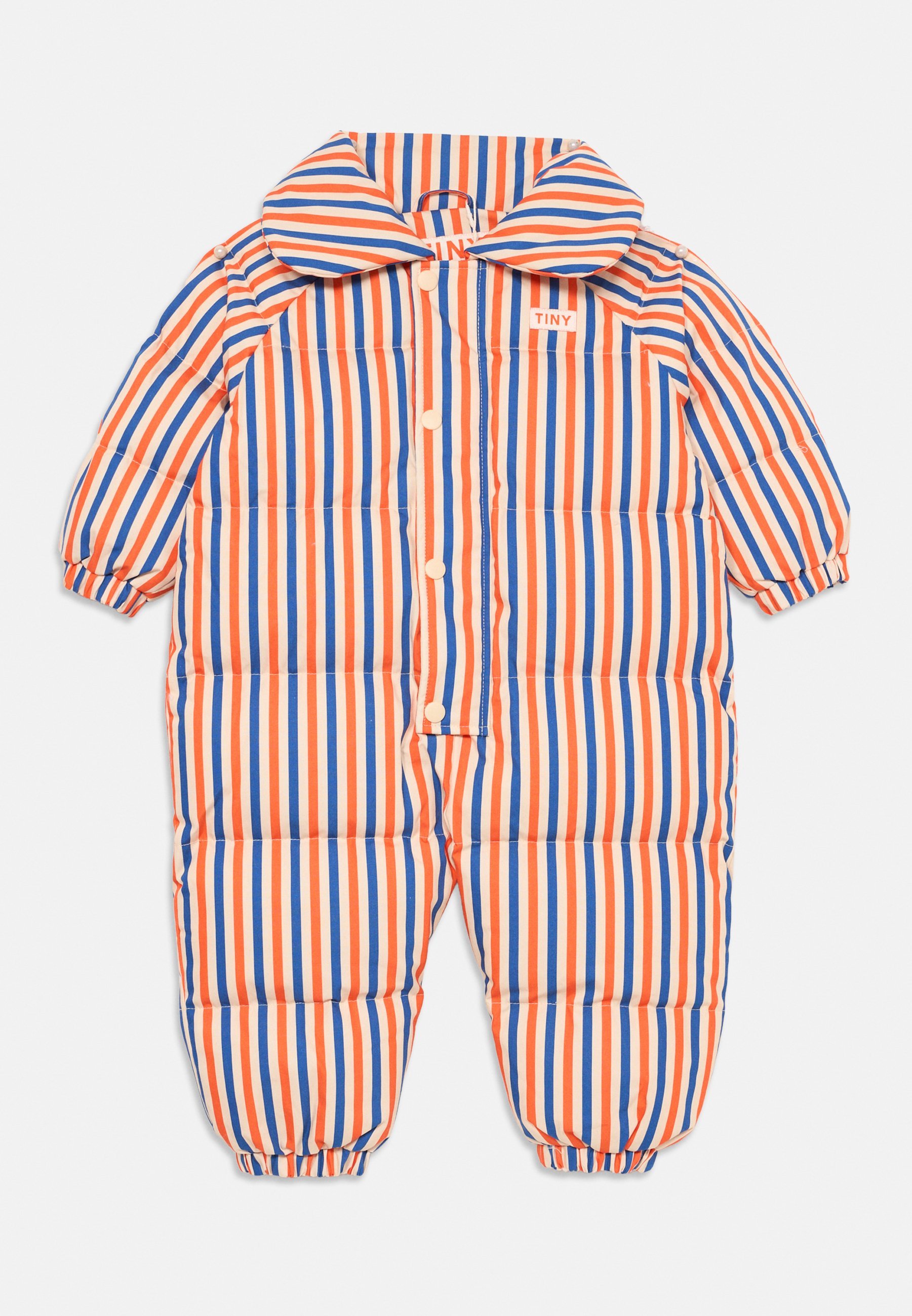 TINYCOTTONS PADDED OVERALL UNISEX - Jumpsuit - sommerrød/mørkeblå