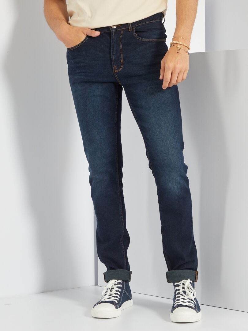 Calça jeans ecológica Slim Fit tamanho L34 - Azul Índigo