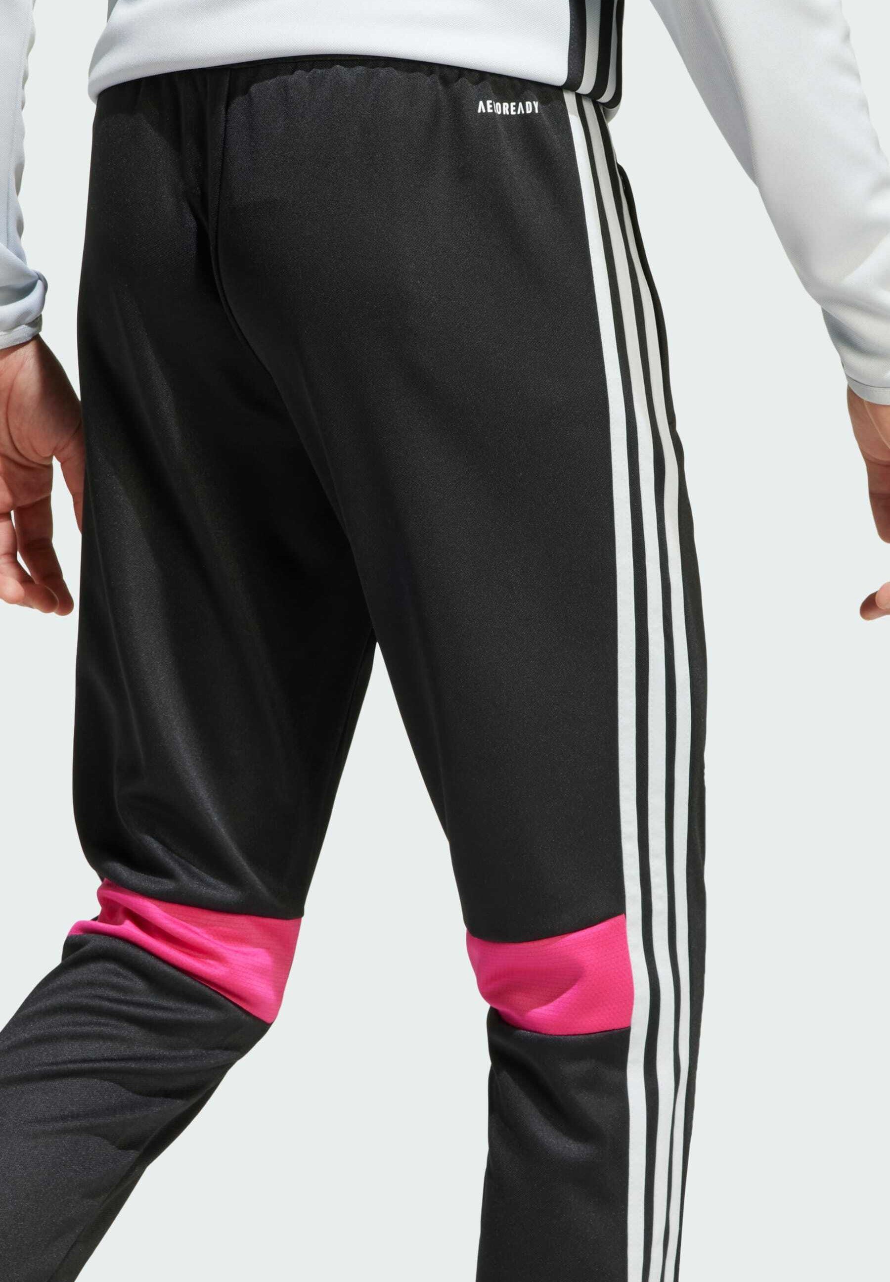 Spodnie dresowe adidas Performance - czarne, przezroczyste, szare, prawdziwa magenta