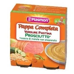 PLASMON Plasmon Aliment complet pour bébé Jambon et légumes 2 x 190 g Aliment pour bébé