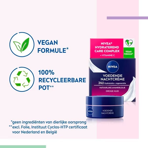 NIVEA barojošs nakts krēms<br>50ml - Sausai ādai